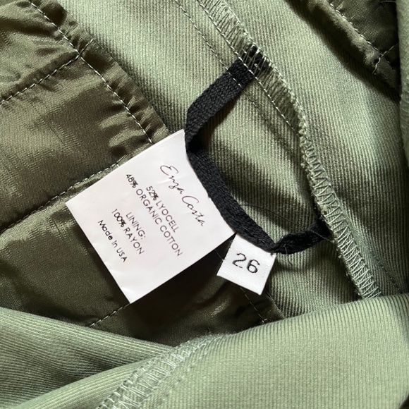 NWOT Enza Costa Sage Pleated Oversized Cargo Pant Size 26 (RUNS LARGE) Flawless - Picture 6 of 16